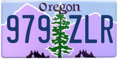 OR license plate 979ZLR