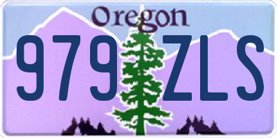 OR license plate 979ZLS
