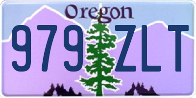 OR license plate 979ZLT