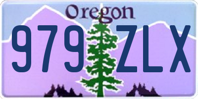 OR license plate 979ZLX