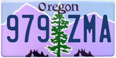 OR license plate 979ZMA