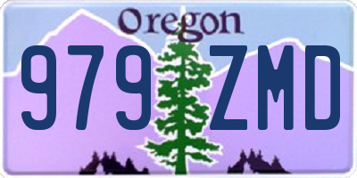 OR license plate 979ZMD
