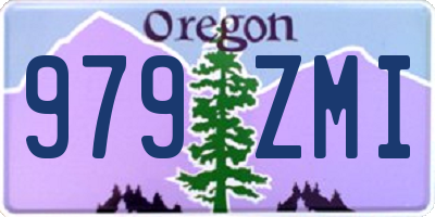 OR license plate 979ZMI