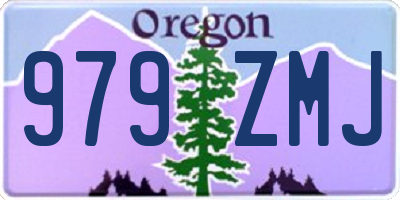 OR license plate 979ZMJ