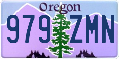 OR license plate 979ZMN