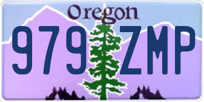 OR license plate 979ZMP