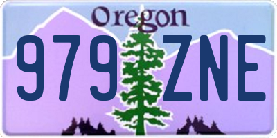 OR license plate 979ZNE