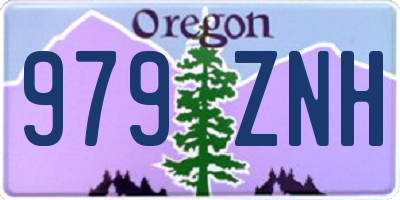 OR license plate 979ZNH