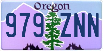 OR license plate 979ZNN