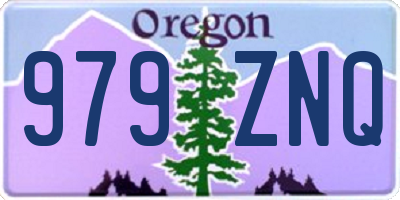 OR license plate 979ZNQ