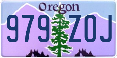 OR license plate 979ZOJ