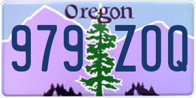 OR license plate 979ZOQ
