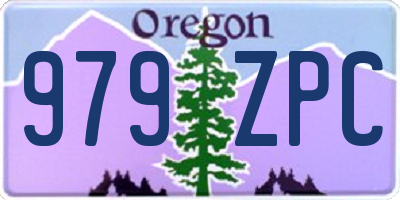 OR license plate 979ZPC
