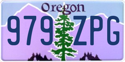 OR license plate 979ZPG