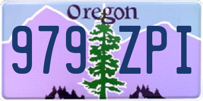 OR license plate 979ZPI