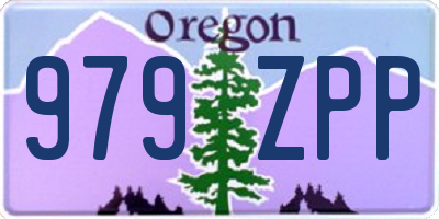 OR license plate 979ZPP