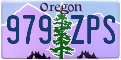 OR license plate 979ZPS