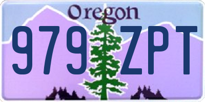 OR license plate 979ZPT