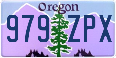 OR license plate 979ZPX