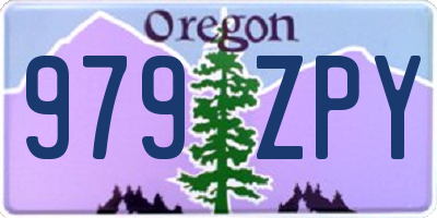 OR license plate 979ZPY