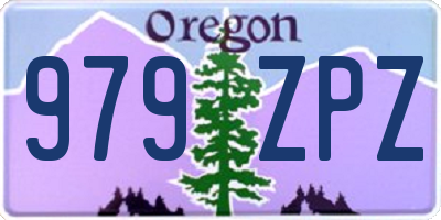 OR license plate 979ZPZ