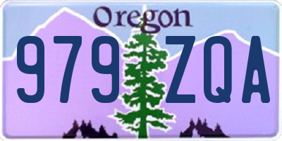OR license plate 979ZQA