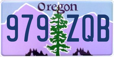 OR license plate 979ZQB
