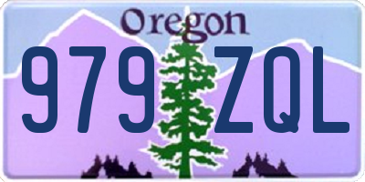 OR license plate 979ZQL