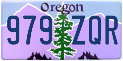 OR license plate 979ZQR