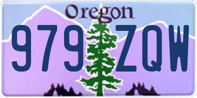 OR license plate 979ZQW