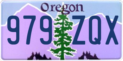 OR license plate 979ZQX