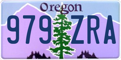 OR license plate 979ZRA
