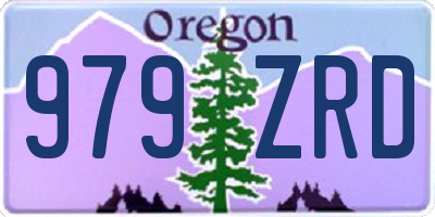OR license plate 979ZRD