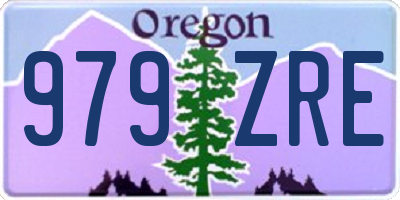 OR license plate 979ZRE