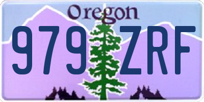 OR license plate 979ZRF