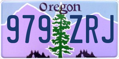 OR license plate 979ZRJ