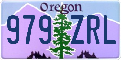 OR license plate 979ZRL