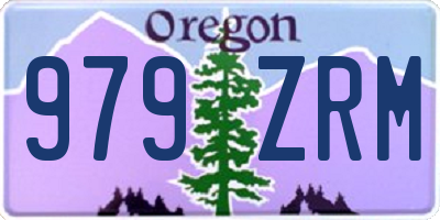 OR license plate 979ZRM
