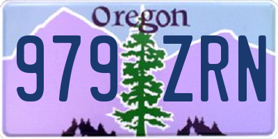 OR license plate 979ZRN