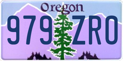 OR license plate 979ZRO