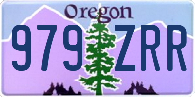 OR license plate 979ZRR