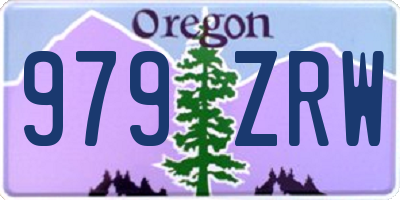 OR license plate 979ZRW