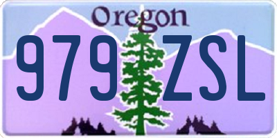 OR license plate 979ZSL