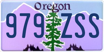 OR license plate 979ZSS