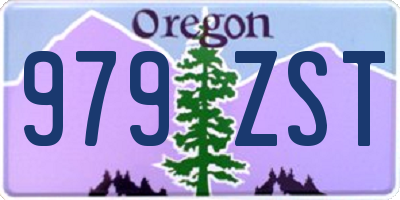 OR license plate 979ZST
