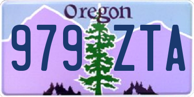 OR license plate 979ZTA