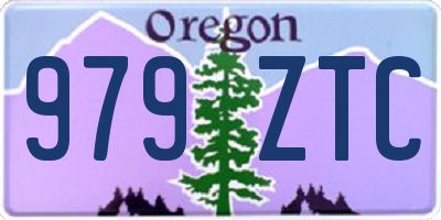 OR license plate 979ZTC