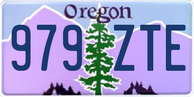 OR license plate 979ZTE