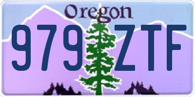 OR license plate 979ZTF