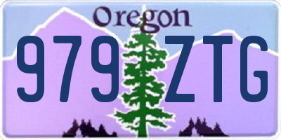 OR license plate 979ZTG
